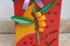 Blumenkarte-Ringe