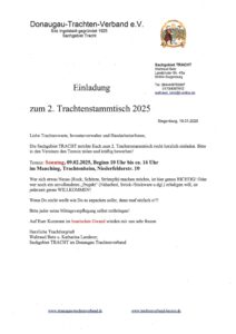 Auf geht`s zum 2. Trachtenstammtisch!