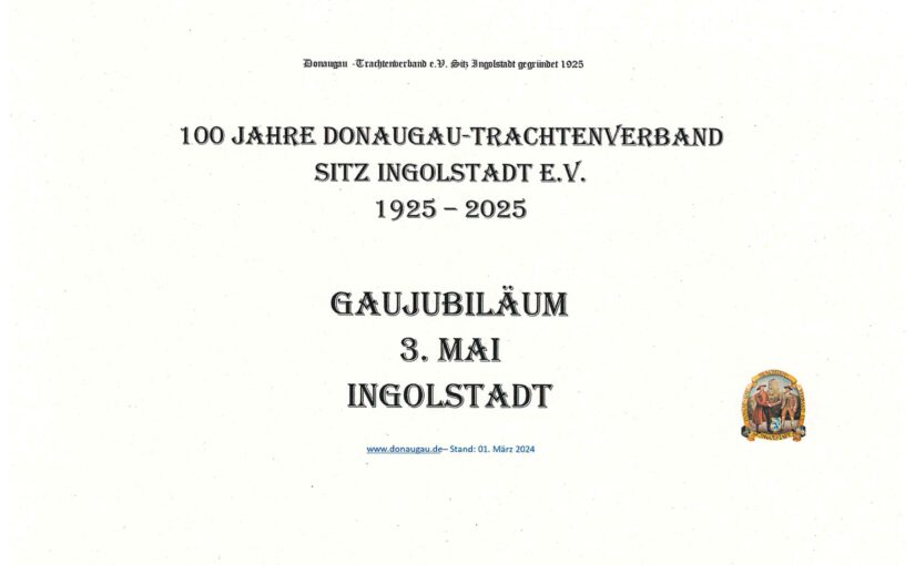 Jubiläumstag 100 Jahre Donaugau